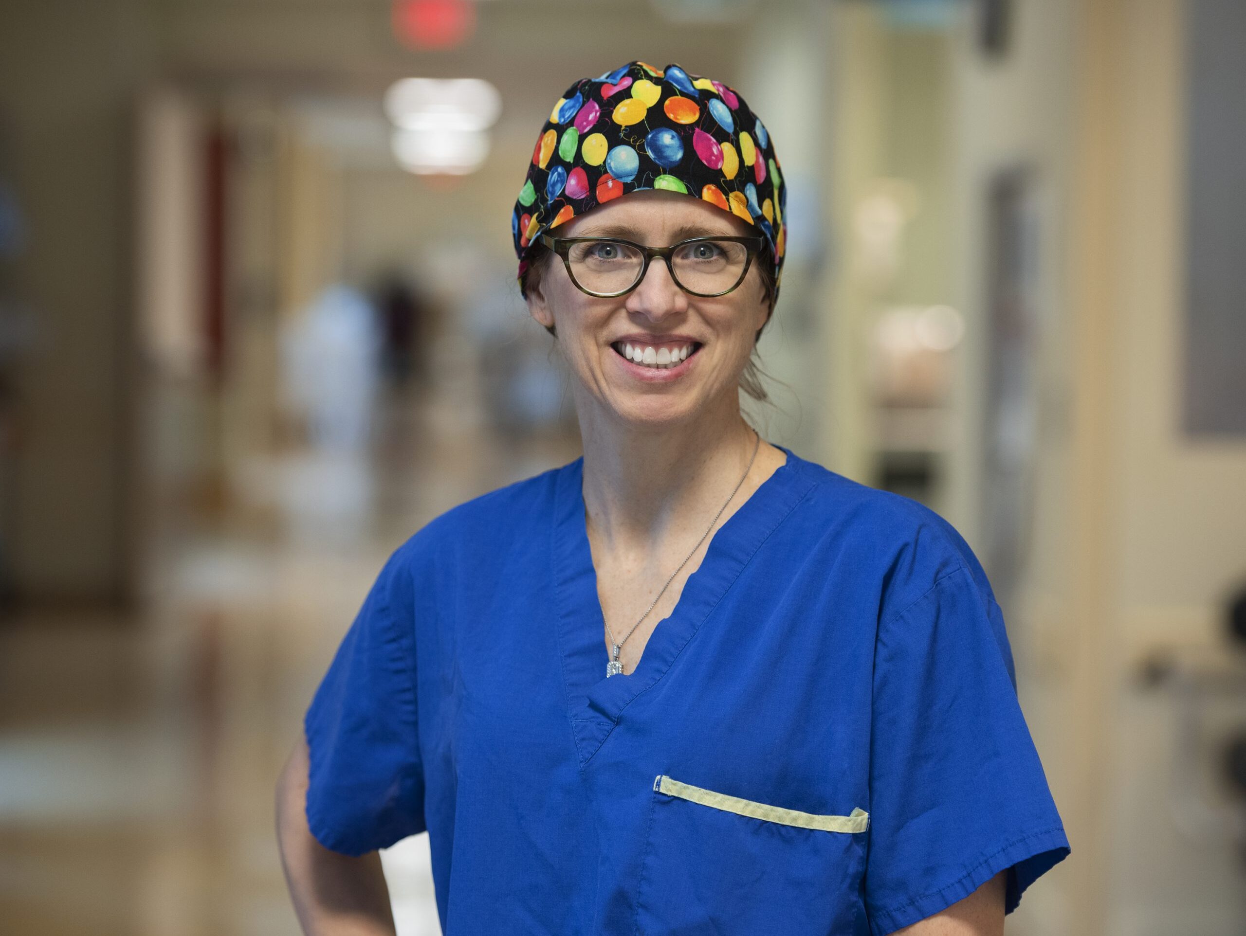 medical assistant smiling to camera