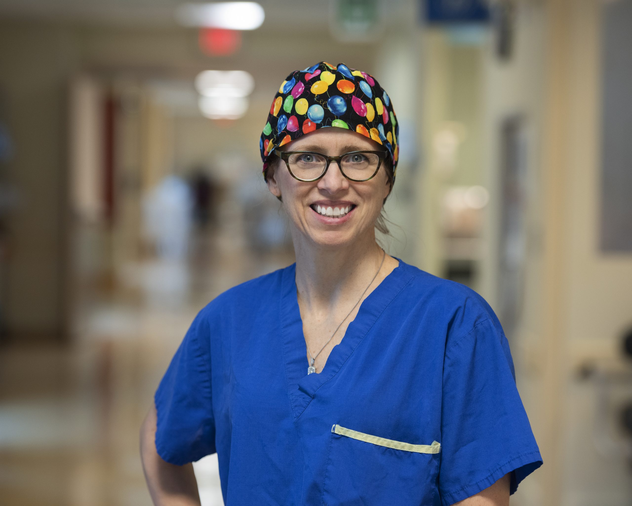 medical assistant smiling to camera